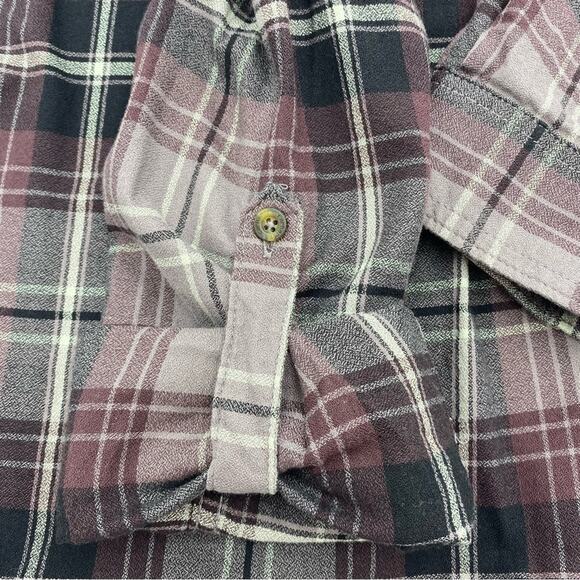 Carhartt Shirt Women’s Medium Fairview Western Plaid Purple & Brown Gorpcore - Picture 9 of 9